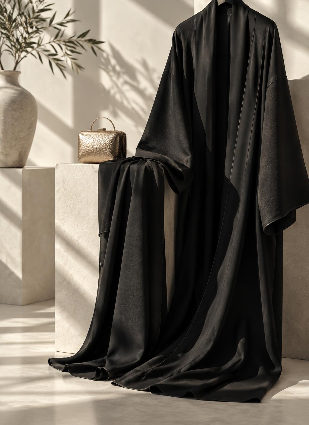 Luxury modest fashion editorial placeholder